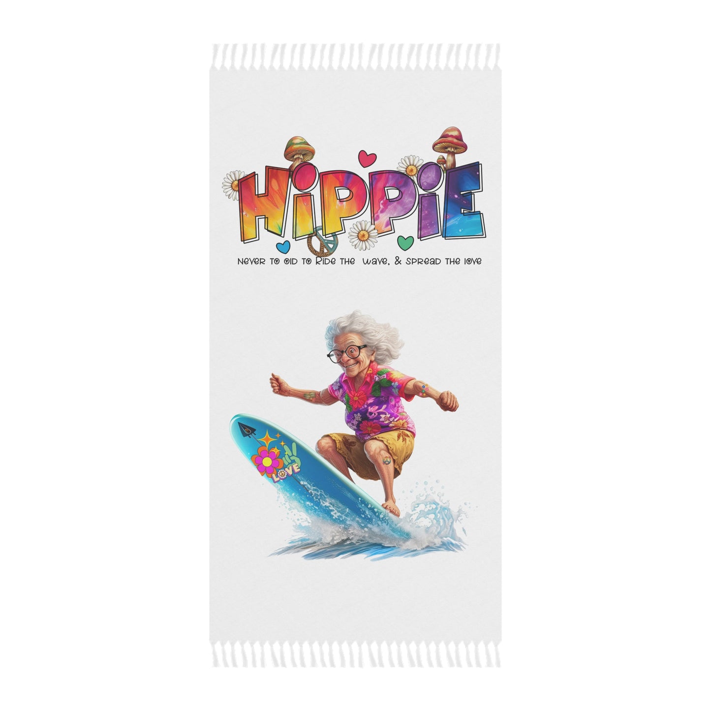 Hippie Boho Beach Towel - Perfect for Summer, Surfing, Festivals, Pool Days, Gifts for Beach Lovers, Colorful Beach Decor