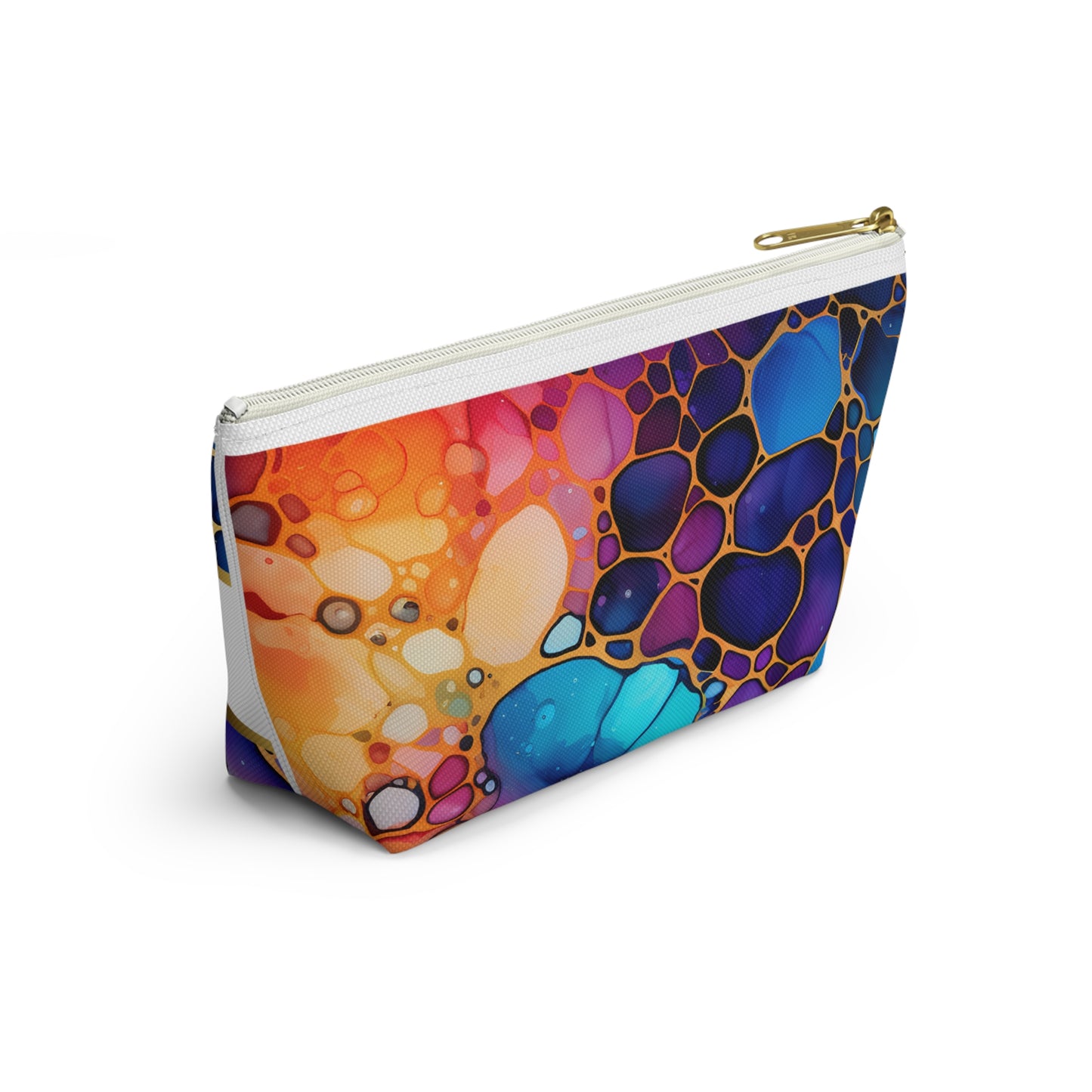 Vibrant Accessory Pouch - Create a Beautiful Life, Cosmetic Bag, Travel Makeup Organizer, Colorful Gift, Artistic Storage Solution