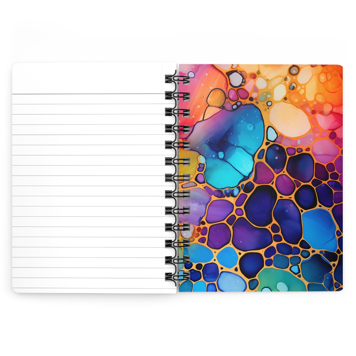 Hippie Inspired Spiral Bound Journal - Perfect for Creative Souls, Gift for Writers, Sketchbook, Travel Diary, Affirmation Journal