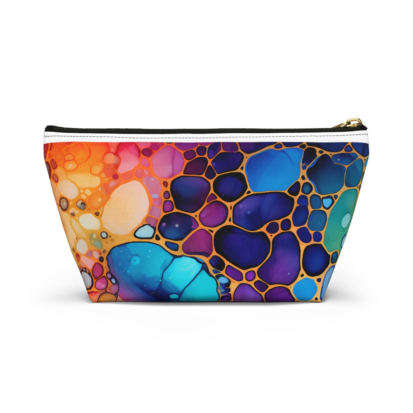Vibrant Accessory Pouch - Create a Beautiful Life, Cosmetic Bag, Travel Makeup Organizer, Colorful Gift, Artistic Storage Solution
