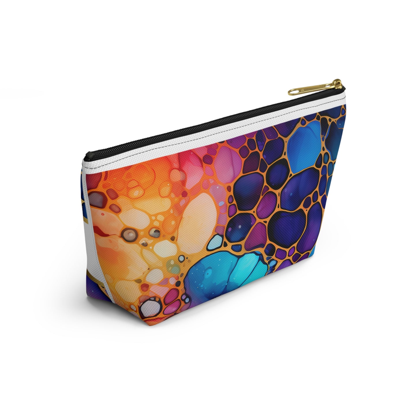 Vibrant Accessory Pouch - Create a Beautiful Life, Cosmetic Bag, Travel Makeup Organizer, Colorful Gift, Artistic Storage Solution