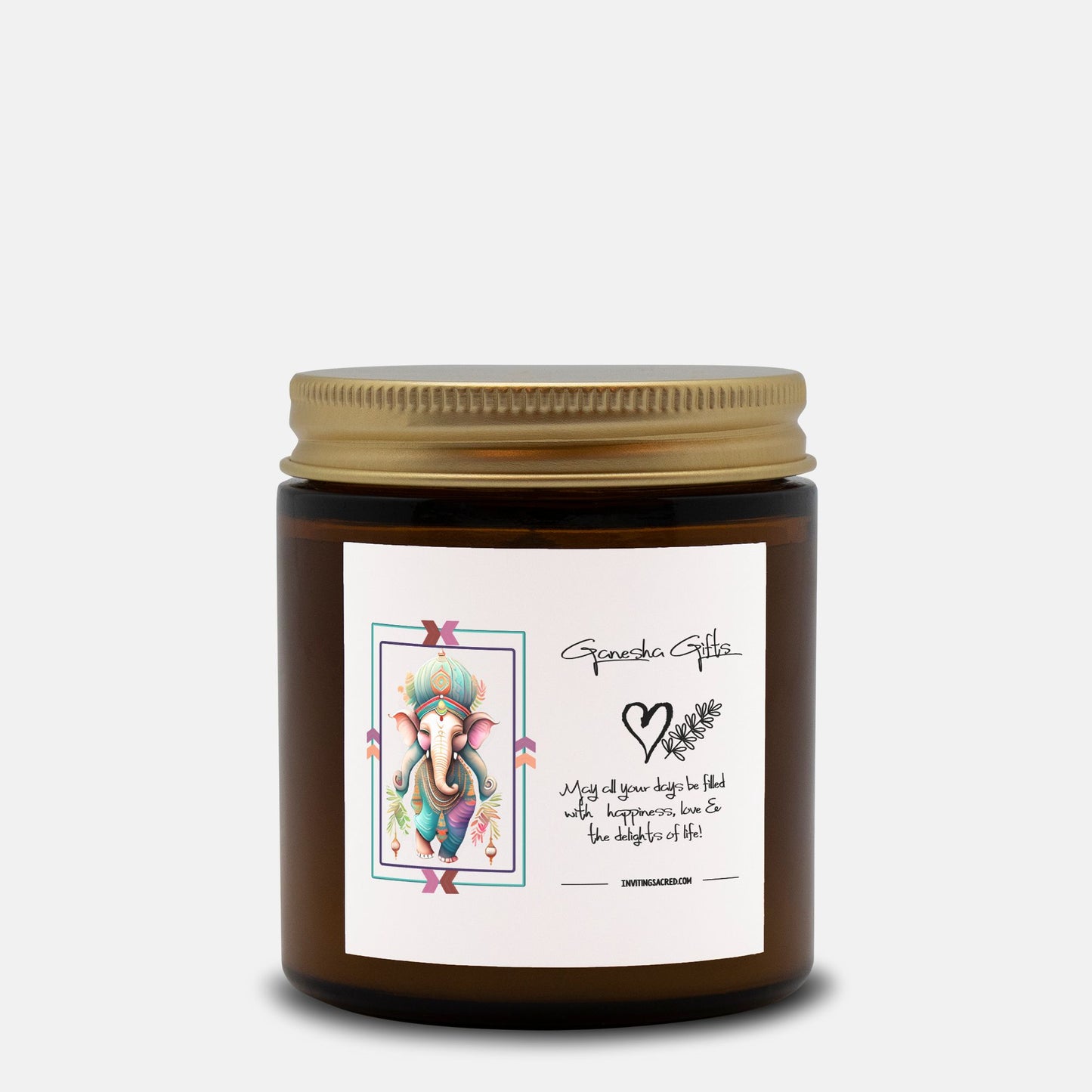 Candle Amber Jar 4oz