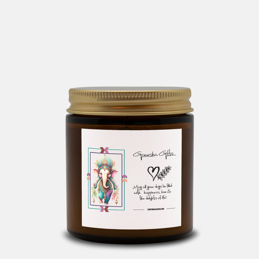 Candle Amber Jar 4oz