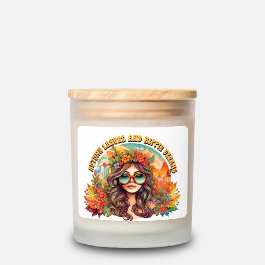 Candle Frosted Glass (Hand Poured 11 oz)