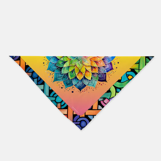 Celtic design tarot / altar cloth / Bandana Scarf. Fun and colorful design