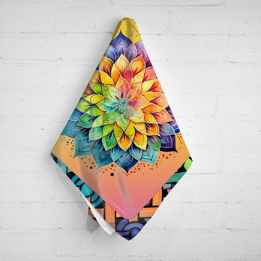 Celtic design tarot / altar cloth / Bandana Scarf. Fun and colorful design