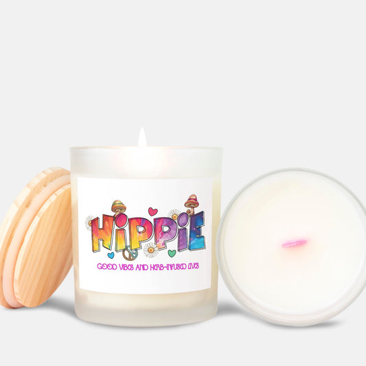 Candle Frosted (Pink Wick) Glass